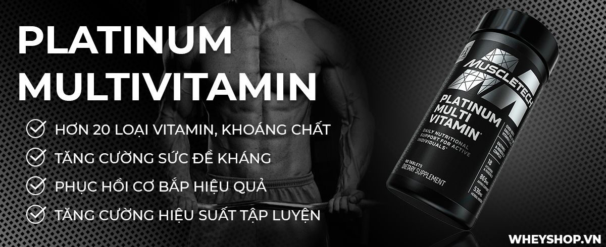 Platinum MultiVitamin 90 viên bổ sung Vitamin tổng hợp tăng cường trao đổi chất, hấp thu, sức khỏe tổng thể. Platinum MultiVitamin chính hãng, giá rẻ tại HN HCM