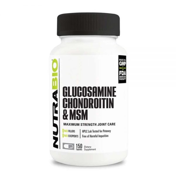 NutraBio® Glucosamine Chondroitin OptiMSM 150v gia re ha noi tphcm