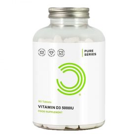 BULK POWDERS® Vitamin D3 Viên nén 5000iu là một dạng Vitamin D đặc biệt, có hoạt tính học cao, cung cấp 5000iu mỗi viên