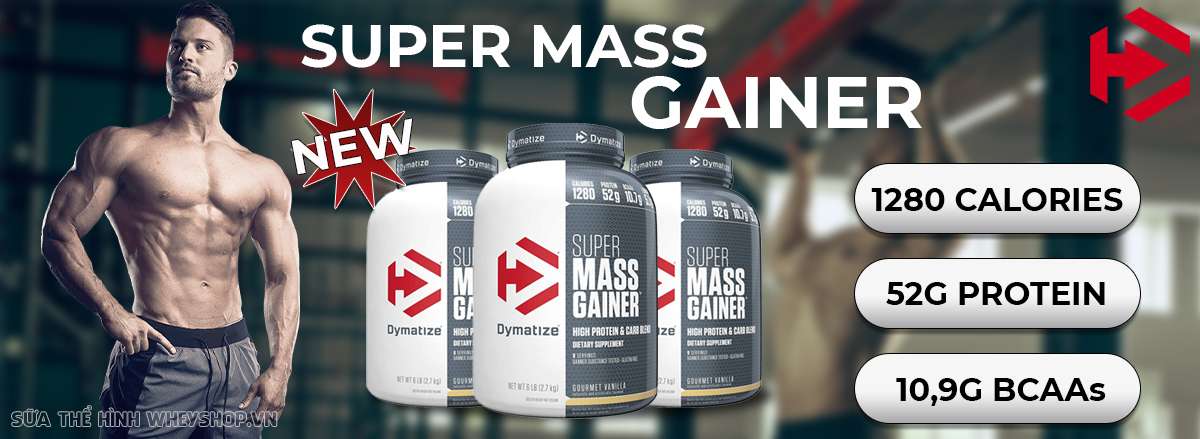 Super Mass Gainer 6lbs là sản phẩm sữa tăng cân nhanh Mass Gainer hỗ trợ người gầy. Super Mass 6lbs size nhỏ, tiết kiệm chi phí, chính hãng, khuyến mãi giá rẻ