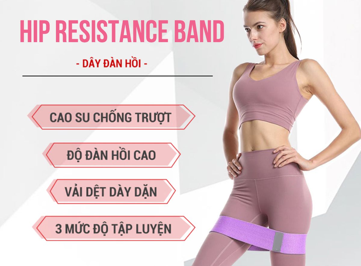 Giới thiệu Dây kháng lực tập mông đùi Hip Resistance Band giá rẻ, chính hãng và những bài tập với Dây kháng lực tập mông đùi Hip Resistance Band hiệu quả nhất