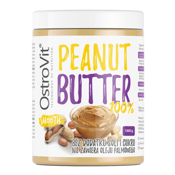 Bơ đậu phộng Ostrovit 100% Peanut Butter cung cấp thành phần nguyên chất, giàu dinh dưỡng, sản phẩm nhập khẩu chính hãng, giá rẻ tốt nhất Hà Nội TpHCM