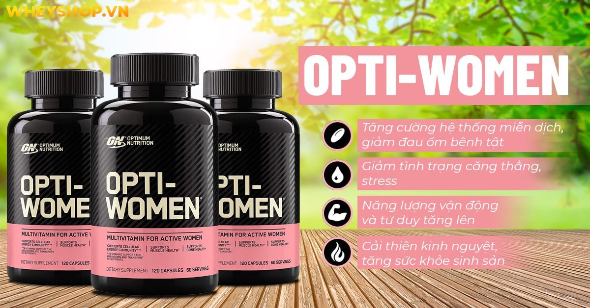 Opti Women 60 viên hỗ trợ cải thiện sức khoẻ toàn diện cho phụ nữ. Sản phẩm nhập khẩu chính hãng, cam kết giá rẻ, tốt nhất Hà Nội TpHCM