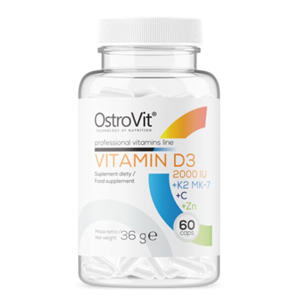 Ostrovit Vitamin D3 2000IU+K2 MK-7+VC+Zinc hỗ trợ tăng cường sức đề kháng, sức khoẻ xương khớp, cải thiện sinh lý. Sản phẩm nhập khẩu, giá rẻ, tốt nhất tại...