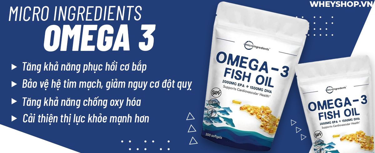 Micro Ingredients Omega-3 bổ sung chất béo tốt cho sức khoẻ, hàm lượng gấp 3 lần sản phẩm thông thường. Micro Ingredients Omega 3 nhập khẩu chính hãng, cam...