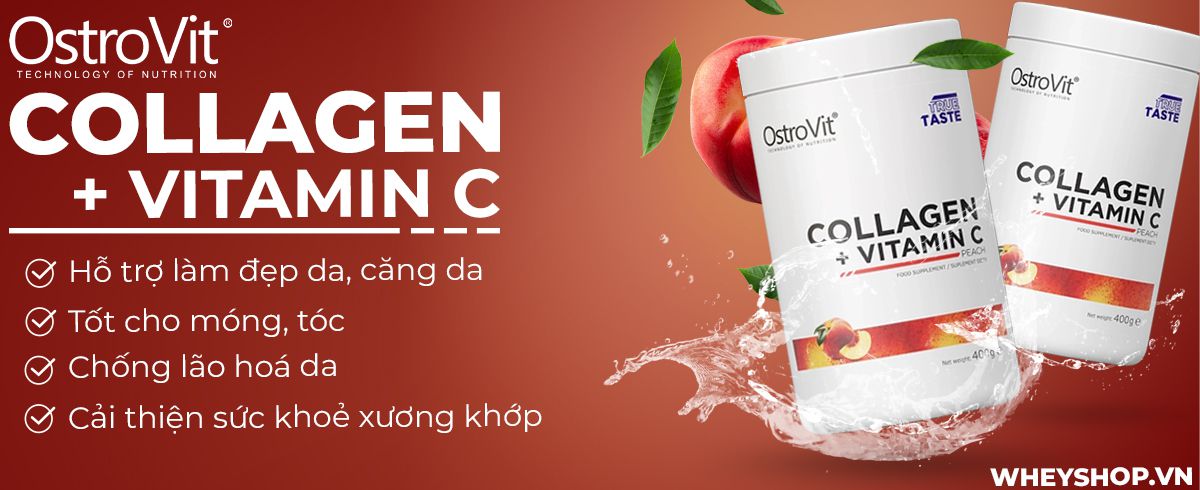 Ostrovit Collagen + Vitamin C hỗ trợ đẹp da, cải thiện xương khớp hiệu quả. Sản phẩm nhập khẩu, cam kết giá rẻ, chất lượng tốt nhất Hà Nội TpHCM