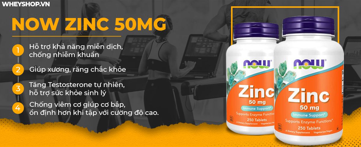 Now Zinc 50mg (250 viên) là sản phẩm giúp cơ thể bổ sung lượng kẽm cần thiết, để cơ thể hoạt động bình thường. Kẽm là một khoáng chất vi lượng cần thiết cho...