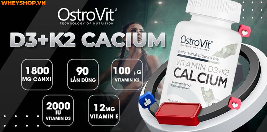Nếu bạn đang băn khoăn review đánh giá Ostrovit Vitamin D3 K2 Calcium có tốt không ? Sự kết hợp 3 trong 1 hỗ trợ cải thiện sức khoẻ xương khớp toàn diện...