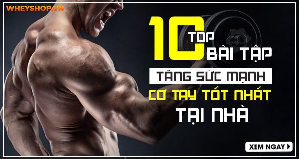 Top 10 bài tập tăng sức mạnh cơ tay tốt nhất tại nhà